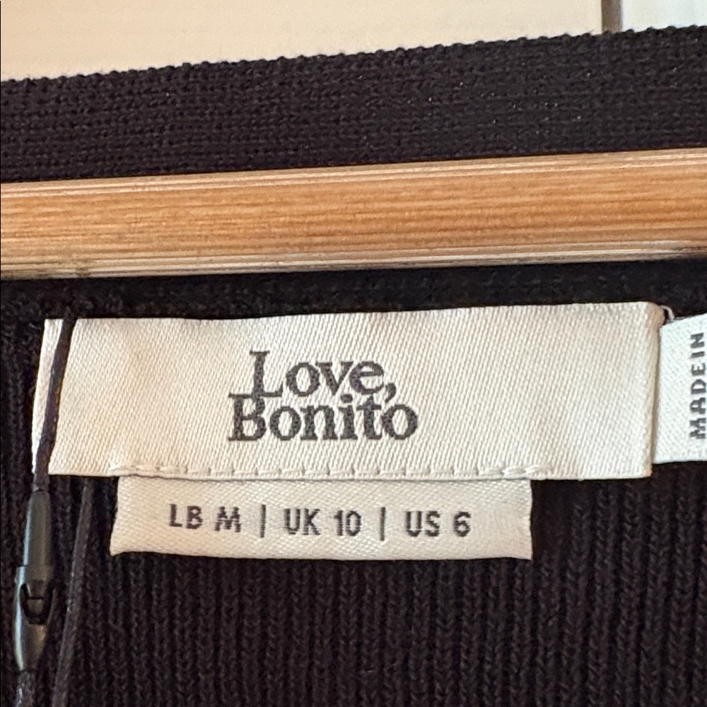 NWT LOVE BONITO Sasha Striped Knit Cardigan Size 6 or Medium/ Large - Picture 5 of 7